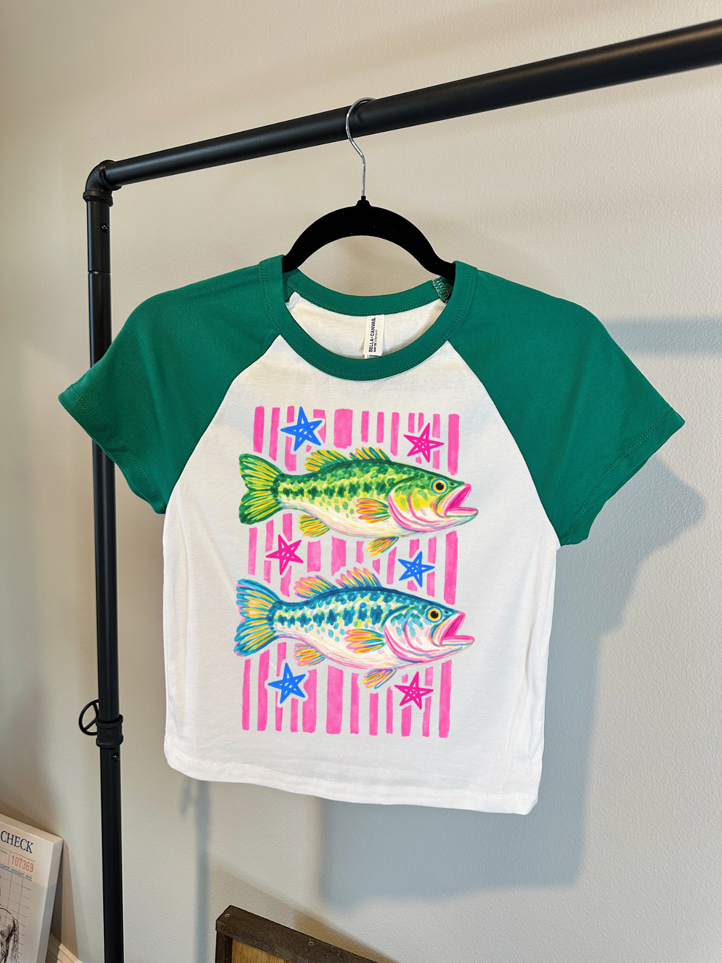 Preppy Fish Baby Tee (Multiple color options)