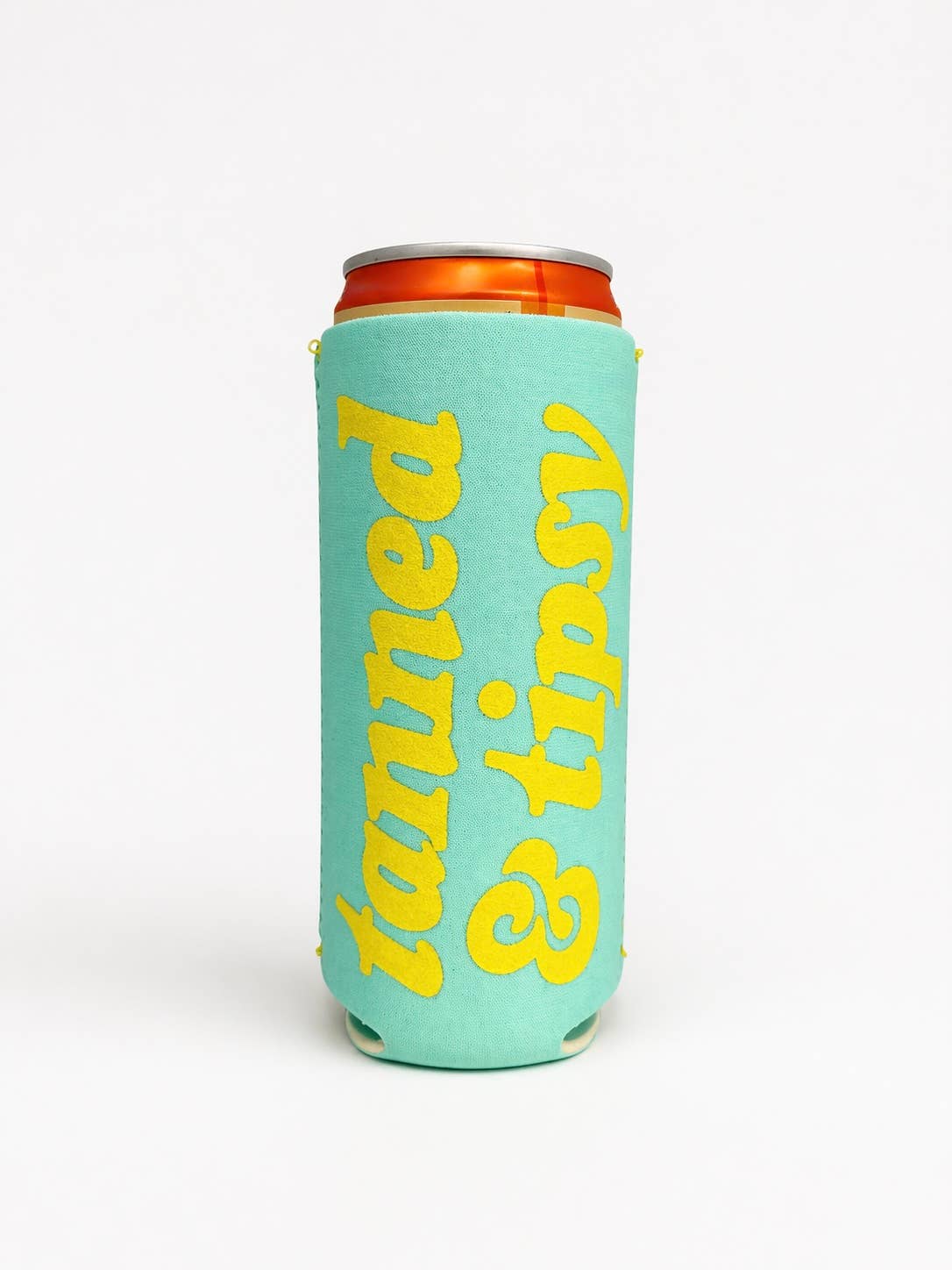 NEW Tanned & Tipsy - Slim Can Coozie