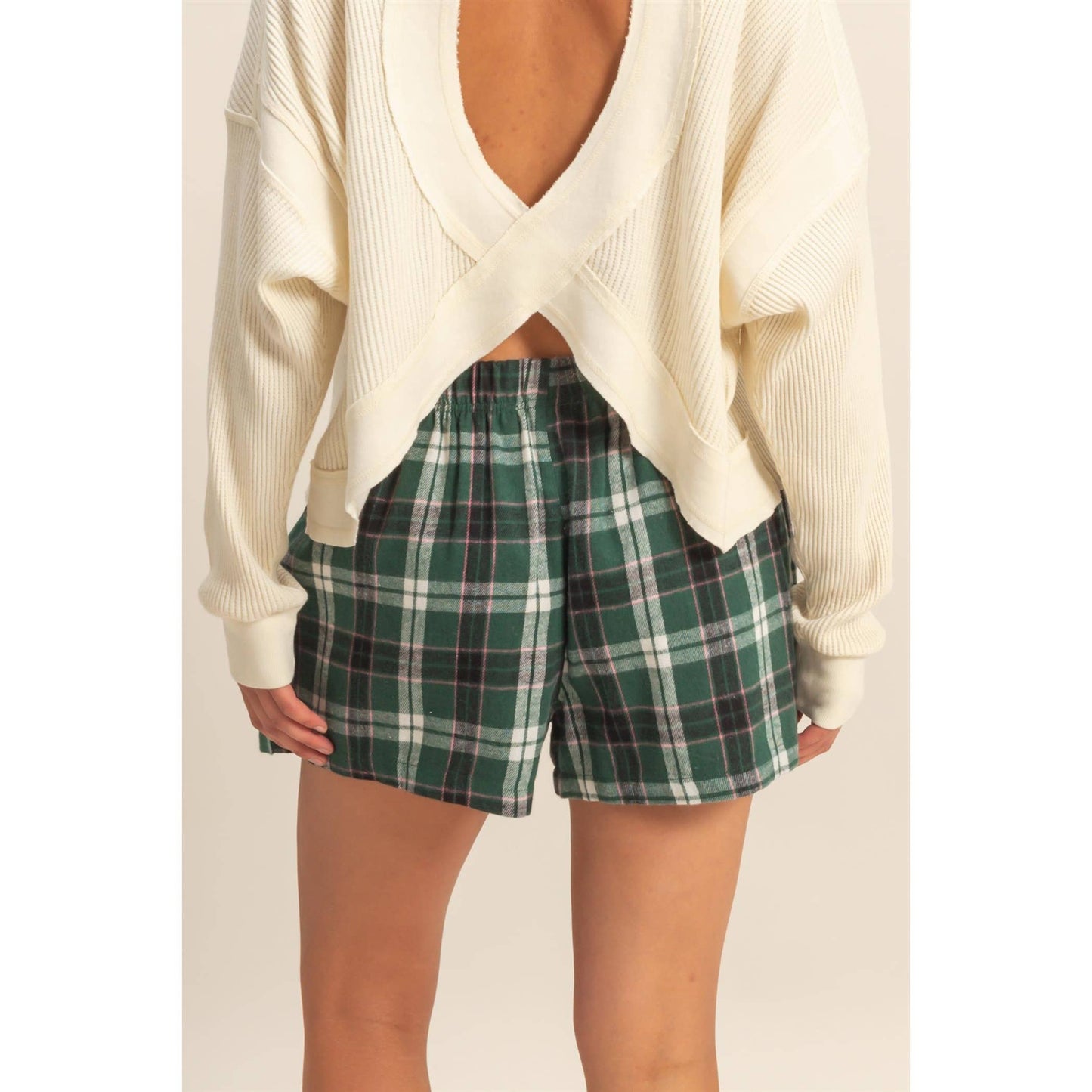 Button-Front Flannel Boxer Shorts