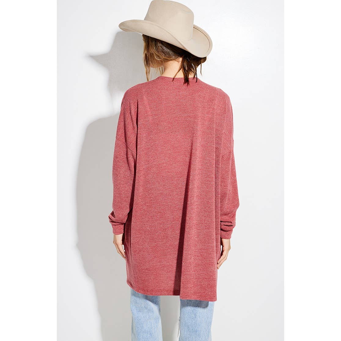 Holiday Cheers Glitter print Knit Cardigan